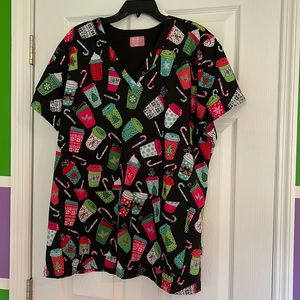 Christmas Scrub Top!
